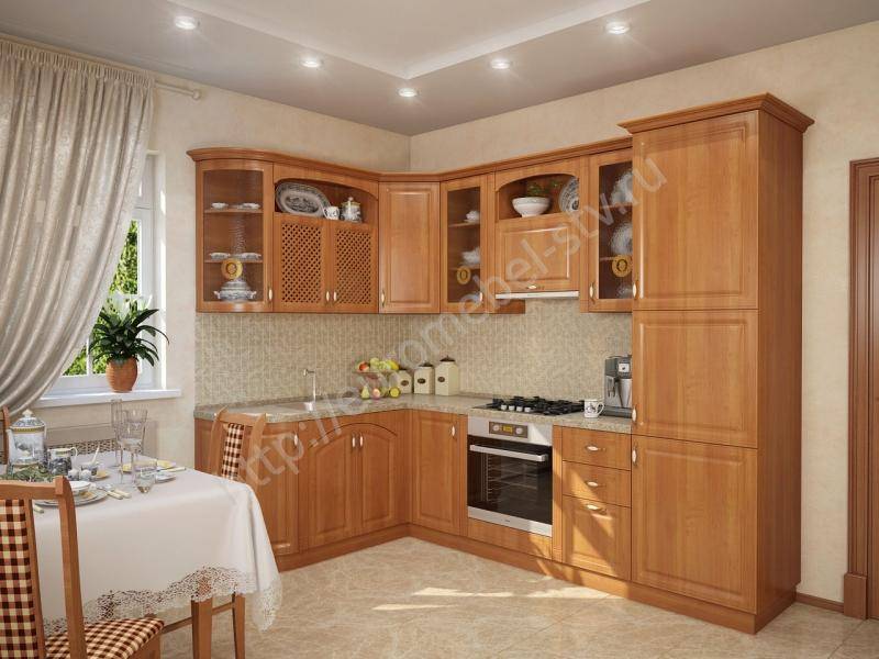 кухонный гарнитур угловой юлия - ольха в Ижевске