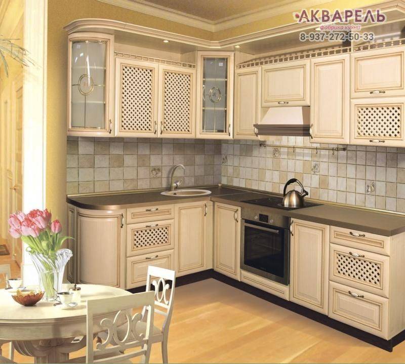 кухня угловая в пленке пвх с патиной в Ижевске