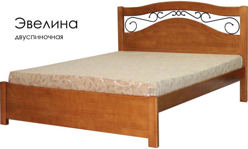 деревянная с ковкой кровать эвелина в Ижевске