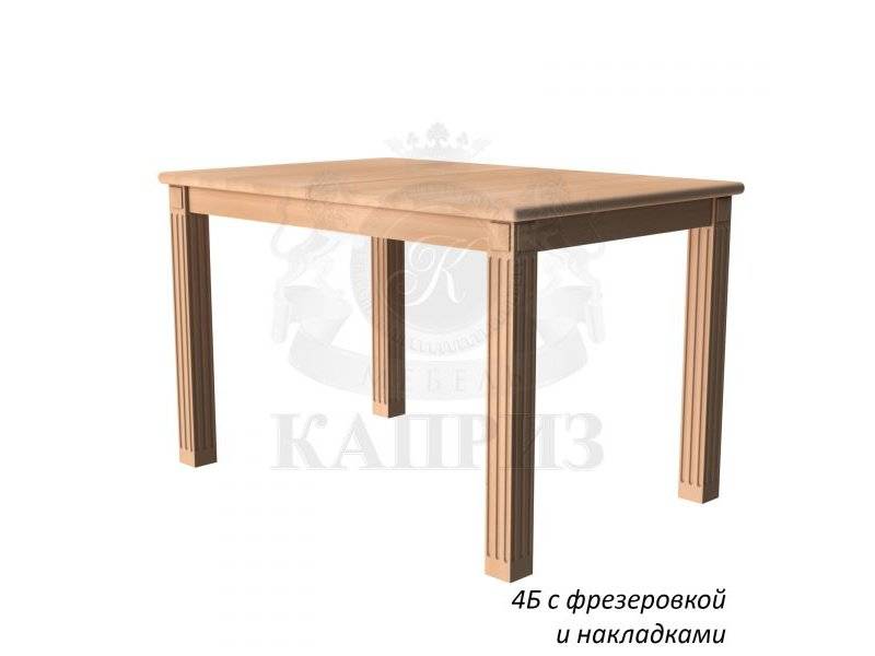 стол обеденный 4 б с фрезеровкой и накладкой в Ижевске