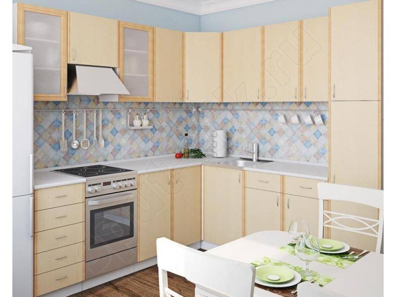 кухонный гарнитур угловой клён в Ижевске