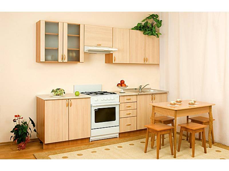 кухонный гарнитур прямой алеся клен в Ижевске