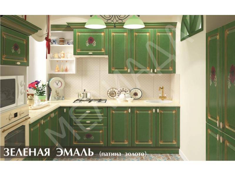 кухня зелёная эмаль в Ижевске