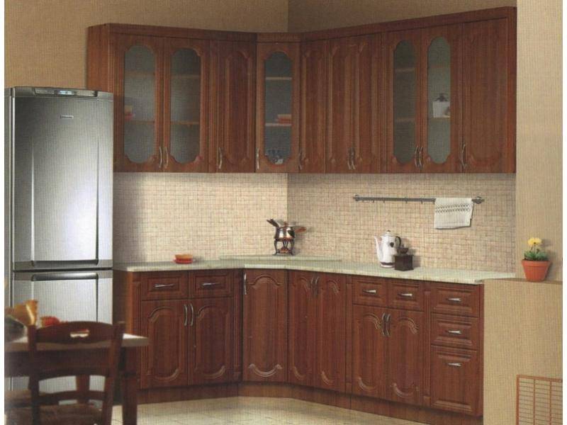 угловая кухня ника-1 с фасадами мдф-классик в Ижевске