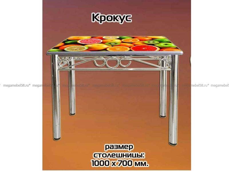 стол с фотопечатью крокус в Ижевске