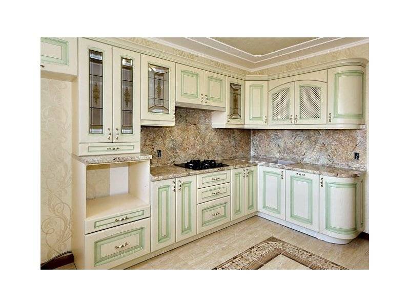 угловая кухня из массива марсилья в Ижевске