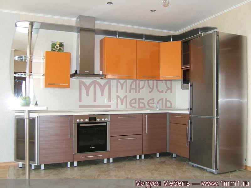 кухня угловая оранжевая в Ижевске