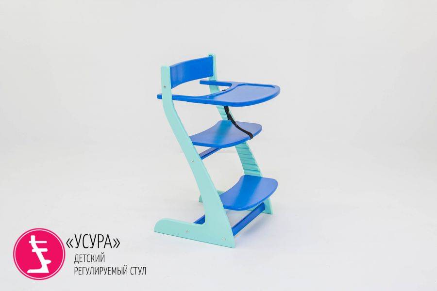 детский растущий регулируемый стул усура мятно-синий в Ижевске