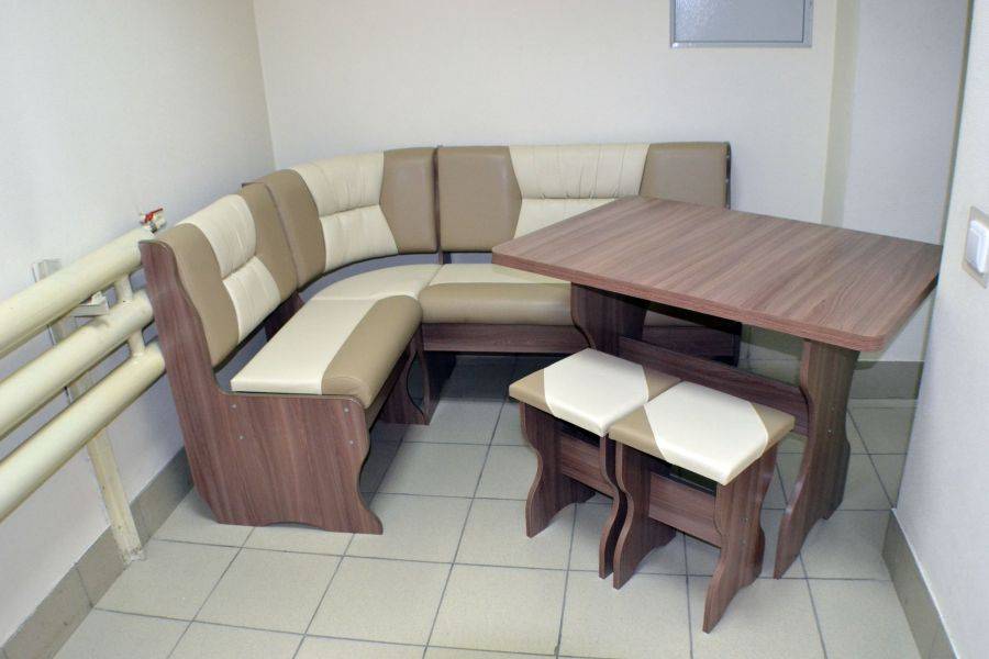 кухонный уголок уют 2, ясень шимо темный, к/з капучино + молочный в Ижевске