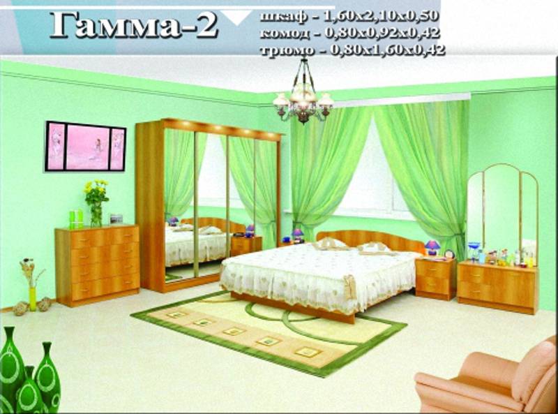 спальный гарнитур «гамма 2» в Ижевске