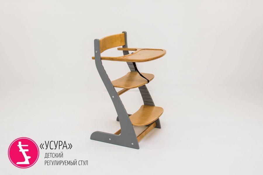 детский растущий регулируемый стул усура графит-дерево в Ижевске