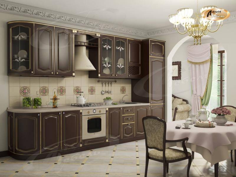 кухня прямая «шоколад тюдор» в Ижевске