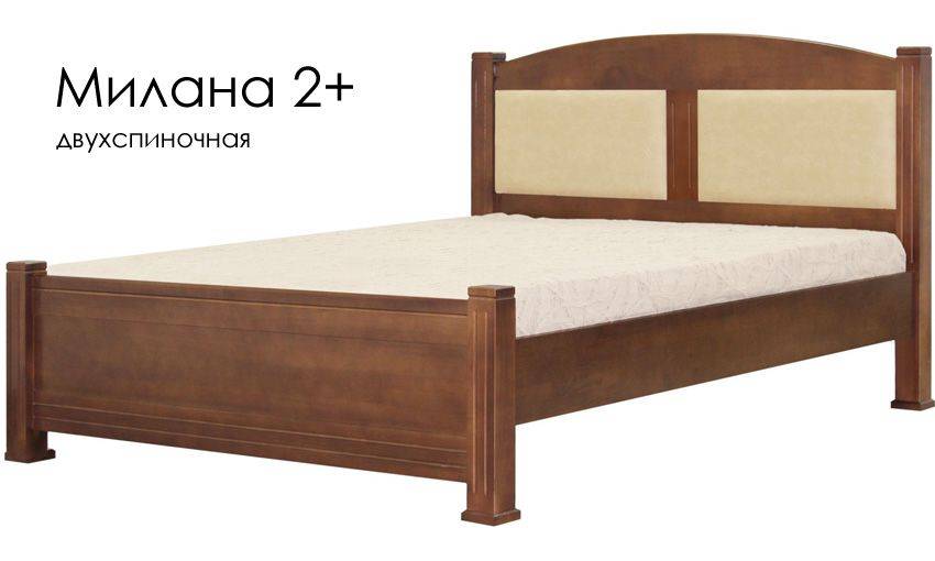 кровать милана 2+ из массива сосны в Ижевске