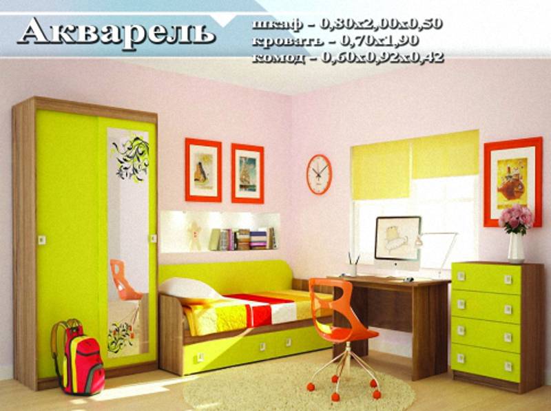 детский гарнитур «акварель» в Ижевске