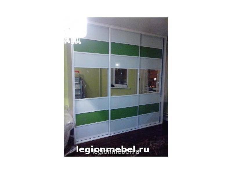 бело-зеленый шкаф-купе в Ижевске