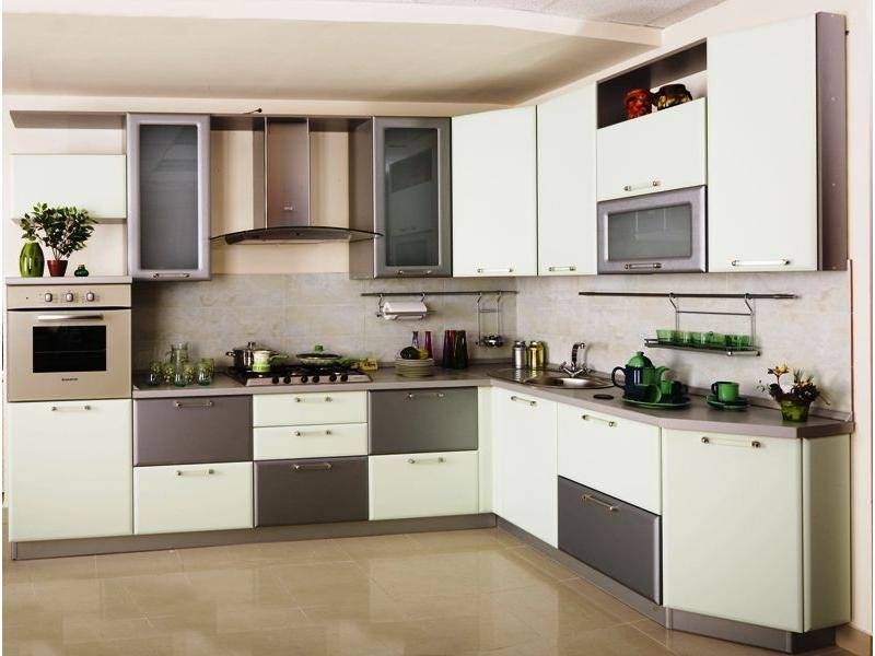 светлая угловая кухня мдф в Ижевске