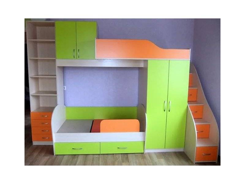 детская двухъярусная кровать со шкафами в Ижевске