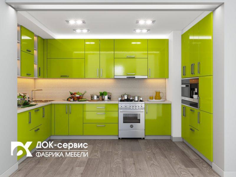 угловая п-образная кухня в Ижевске