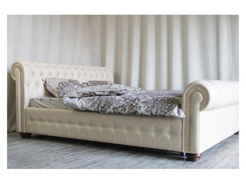 белая двуспальная кровать chesterfield в Ижевске