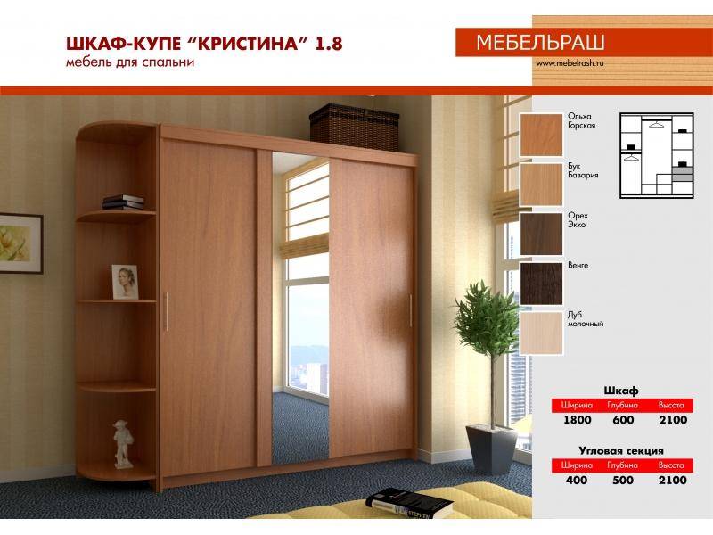 шкаф - купе кристина 1.8 в Ижевске