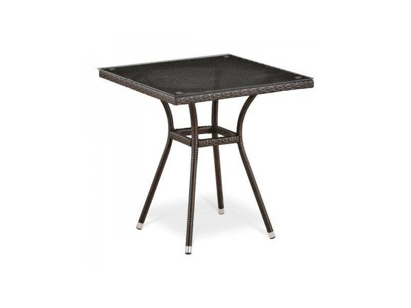 стол из ротанга t282bnt-w51-70x70 brown в Ижевске