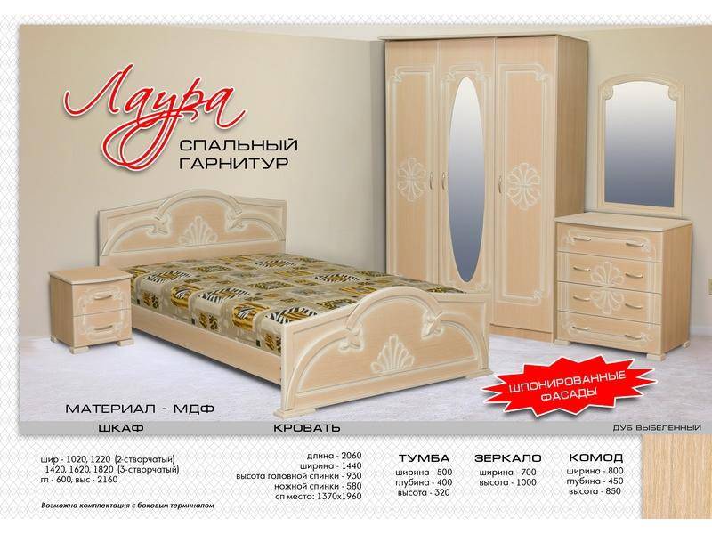 спальный гарнитур лаура в Ижевске