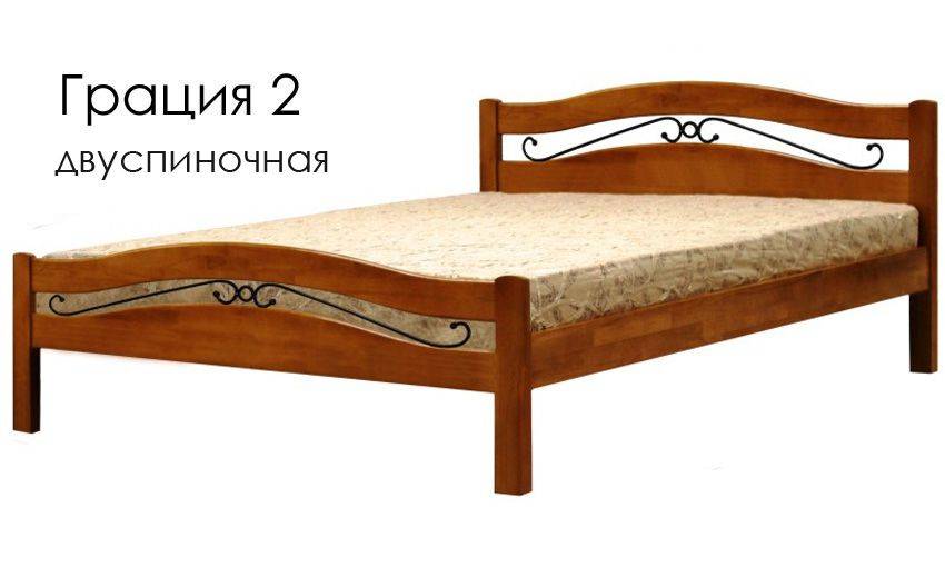 деревянная кровать грация 2 двуспиночная в Ижевске