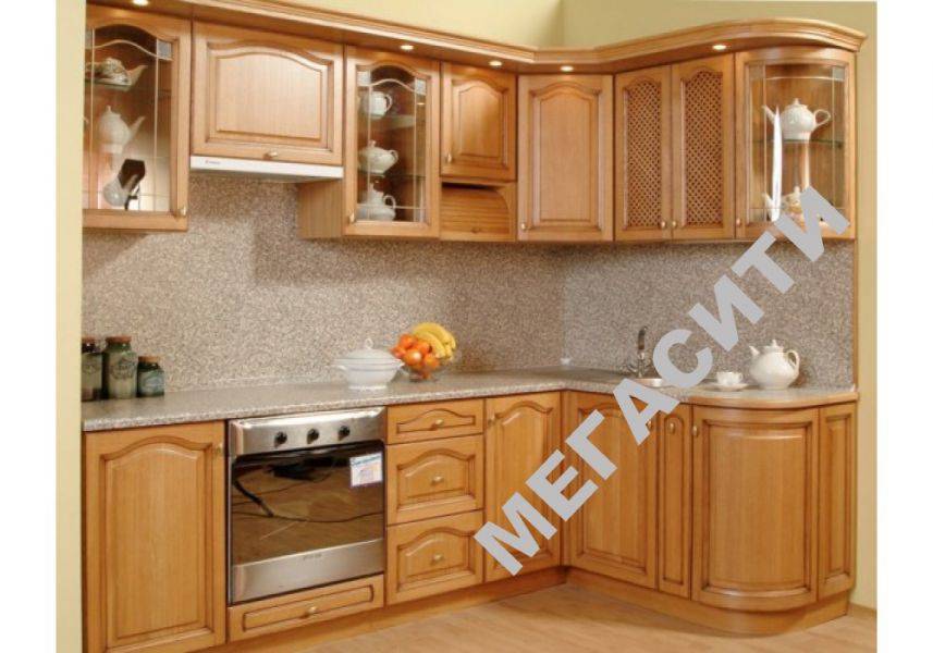 кухонный гарнитур из массива дерева ровена в Ижевске