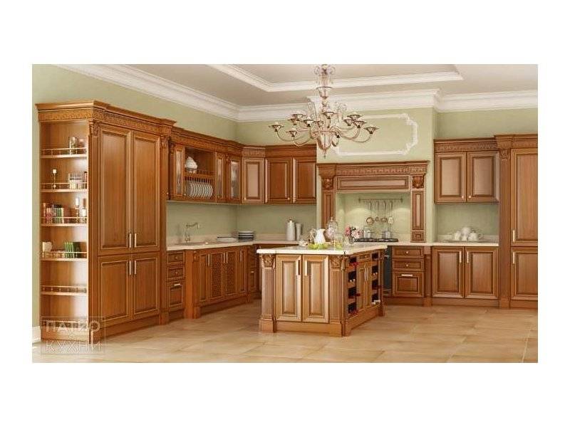 классическая кухня stradivary островная (светло-коричневая) арт. 147 в Ижевске