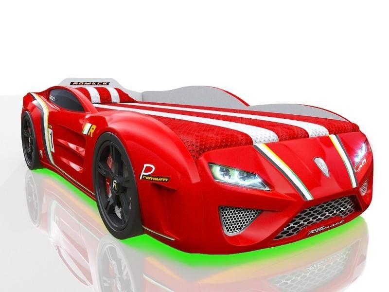 кровать-машина sportline красная в Ижевске
