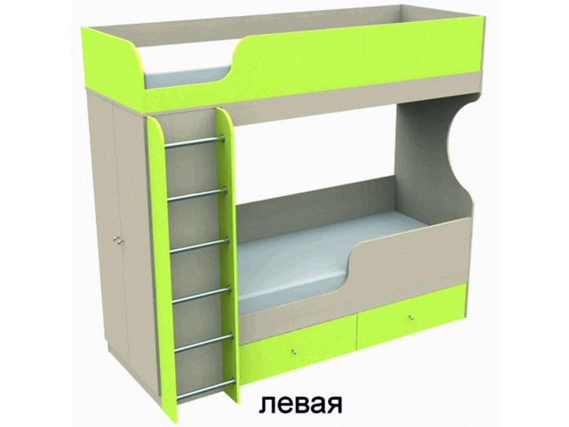 кровать двухъярусная со шкафом в Ижевске