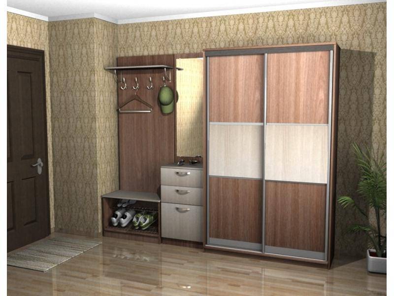 прихожая со шкафом-купе в Ижевске