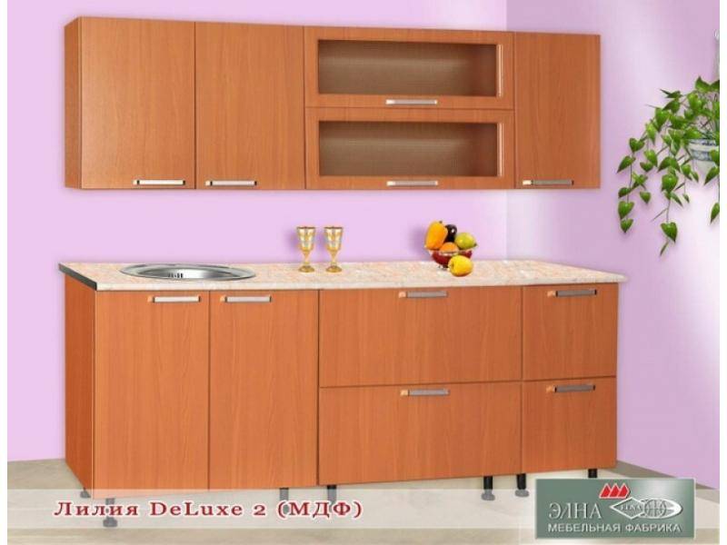 кухня прямая лилия deluxe 2 (мфд) в Ижевске