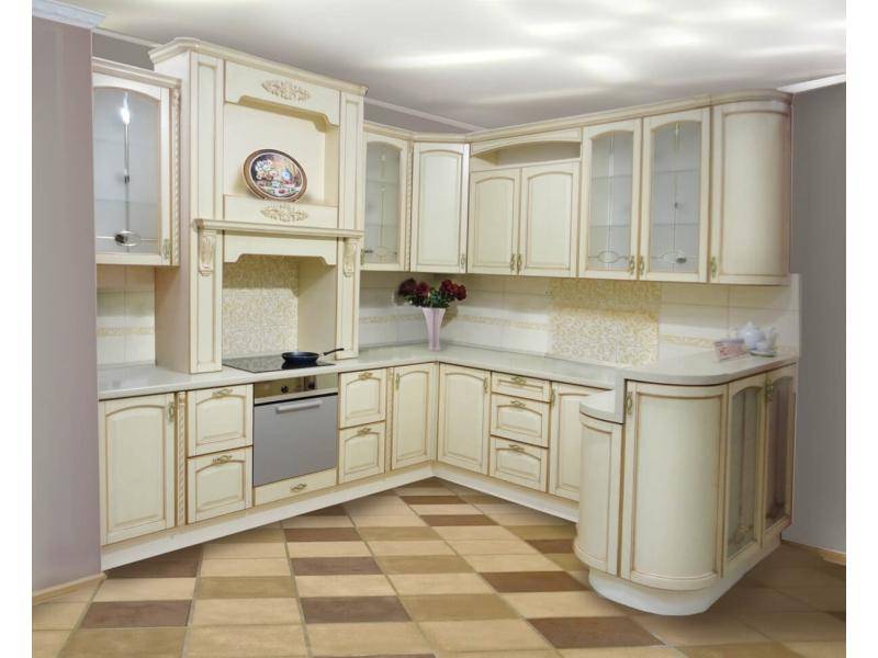 п-образная мебель для кухни альбертина в Ижевске