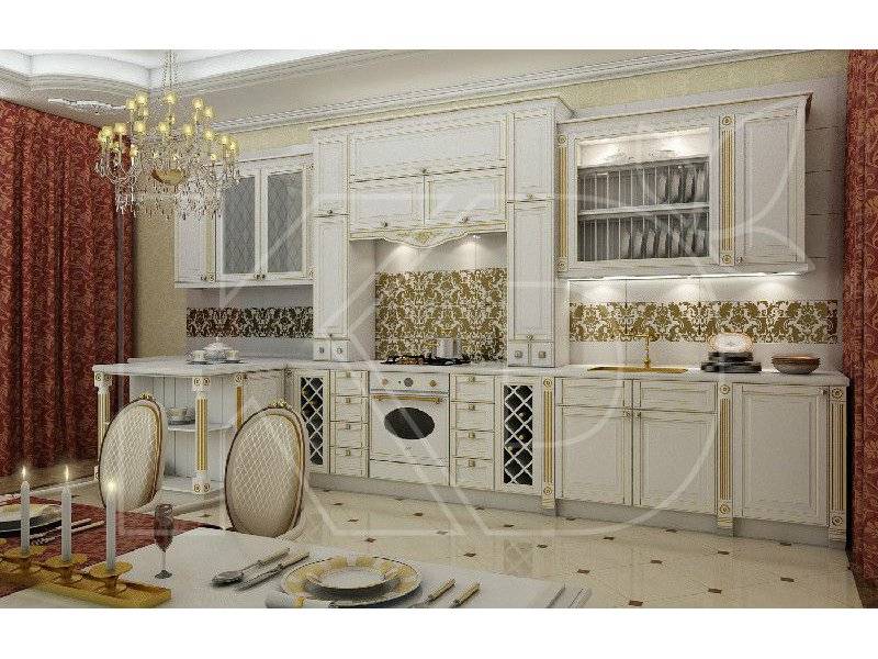 кухня виконт белый из массива бука в Ижевске