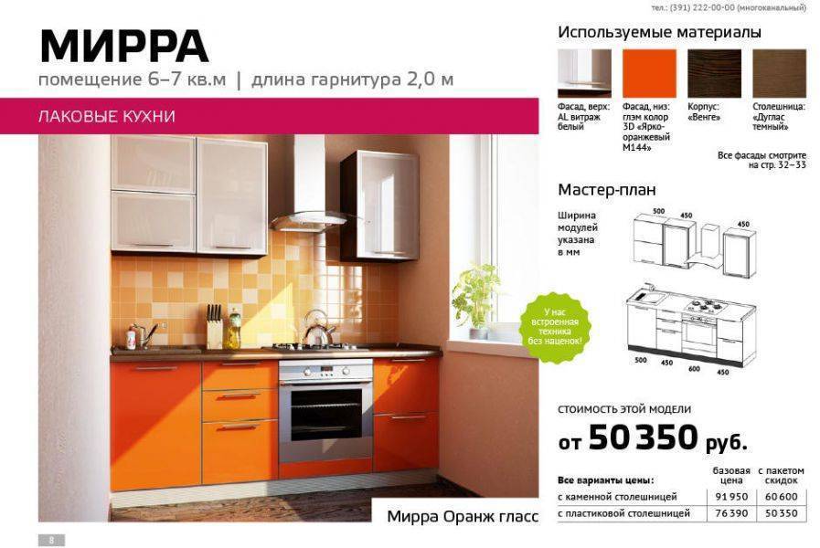 кухня прямая мирра в Ижевске