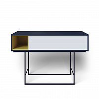 консоль с ящиками на металлических ножках темно-серая quadro new в Ижевске