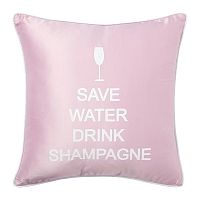подушка с надписью save water drink shampagne в Ижевске