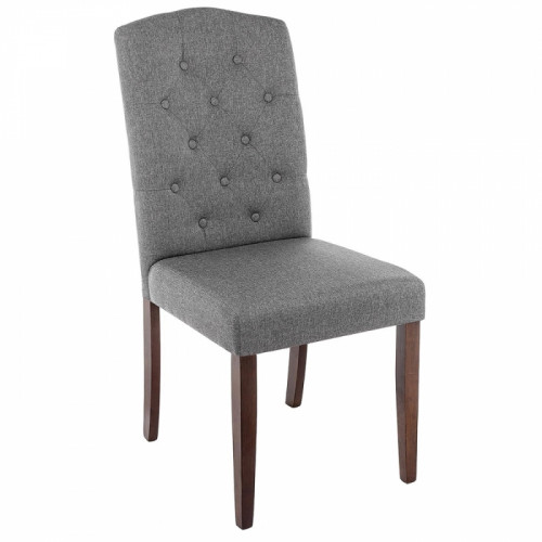 стул деревянный dark walnut / fabric grey в Ижевске