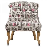 кресло amelie french country chair с принтом надписи в Ижевске