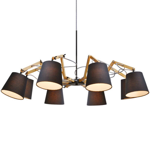 подвесная люстра arte lamp pinoccio a5700lm-8bk в Ижевске