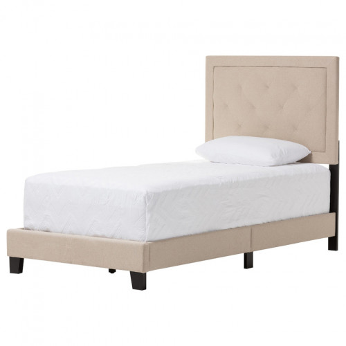 кровать paris linen upholstered beige 90х200 в Ижевске