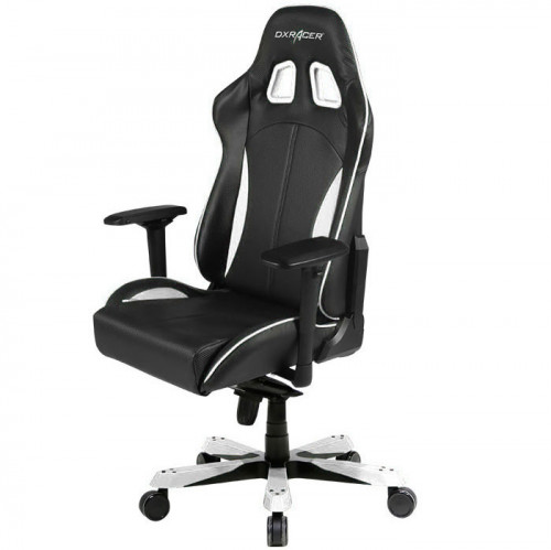 кресло геймерское dxracer king ks57 черно-белое в Ижевске