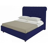 кровать двуспальная 180х200 синяя из велюра sweet dreams в Ижевске