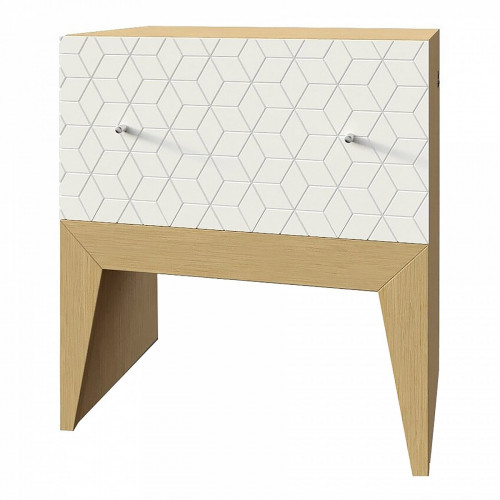 тумба still new, дуб, 1 ящик, рисунок ромб белая в Ижевске