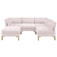 диван zara sectional угловой розовый в Ижевске