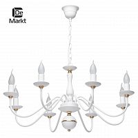 подвесная люстра de markt свеча 301018608 белая в Ижевске