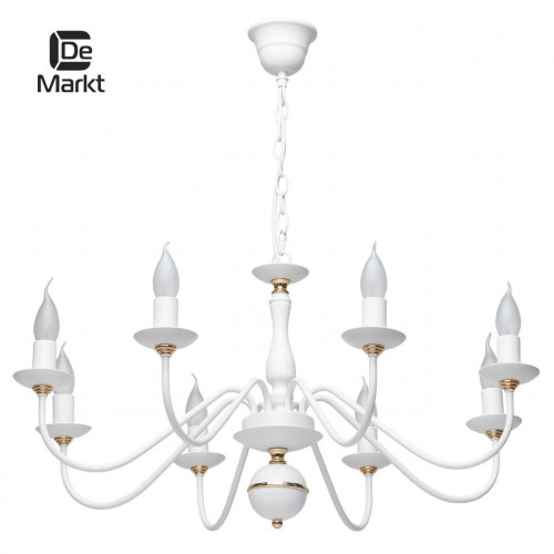 подвесная люстра de markt свеча 301018608 белая в Ижевске