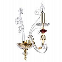 бра crystal lux catarina ap1 gold/transparent-cognac в Ижевске