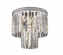 люстра odeon 2 rings silver серая(металлик), прозрачное стекло в Ижевске